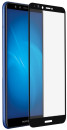 Закаленное стекло с цветной рамкой (fullscreen) для Huawei Y9 (2018) DF hwColor-42 (black)