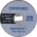 Круг отрезной DREMEL SC409 SPEED CLIC  38мм, толщ.0.75мм, 5шт.