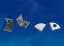 Набор аксессуаров для алюминиевого профиля (4 шт.) Uniel UFE-N06 Silver