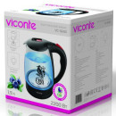 Чайник Viconte VC-3240 2200 Вт прозрачный чёрный с рисунком 1.9 л стекло2