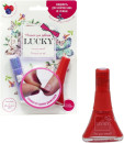 Набор Lucky Ягодный бальзам для губ + Красный лак (#022)