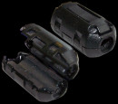 Фильтр ферритовый на шнур питания 3х0.75 мм2 с защелкой, черный