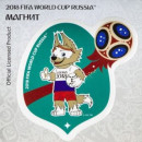 Магнит картон FIFA 2018 Забивака "РОССИЯ"