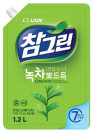 Средство для мытья посуды CJ Lion Chamgreen: Зеленый чай 1.2л