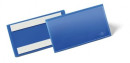 Карман cамоклеящийся для маркировки  210 x 74   мм (Ш x В) внутренние размеры, цвет- синий2