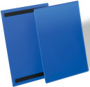Карман для маркировки с магнитным креплением, вертикальный А4, цвет- синий