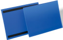 Карман для документов и маркировки с магнитным креплением, горизонтальный A4, цвет- синий