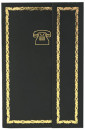 Телефонная книга 7БЦ с магнитным клапаном, черная, с выруб.,лин.,ляссе,192с.,разм.95*145мм