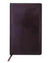 Телефонная книга NEBRASKA, кожзам, коричневая, тонир.блок, с выруб., лин.,ляссе,192с.,разм.130*210мм