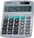 Калькулятор 12-разр., двойное питание, серебристый пластик, разм.152х120х39 мм