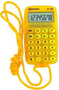 Калькулятор карманный 8-разр. на шнурке, вычисление %, большой дисплей, разм.115х69х9,5 мм АС-1192 OR2