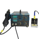 Паяльная станция (паяльник + термофен) с цифровым дисплеем 100-480°С (R852AD+) REXANT