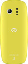 Мобильный телефон Digma N331 2G Linx 32Mb желтый моноблок 2Sim 2.44" 128x160 0.08Mpix BT GSM900/1800 FM microSD max16Gb2