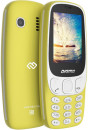 Мобильный телефон Digma N331 2G Linx 32Mb желтый моноблок 2Sim 2.44" 128x160 0.08Mpix BT GSM900/1800 FM microSD max16Gb4