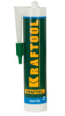 Герметик силиконовый KRAFTOOL 41255-0  белый санитарный для помещений с повышенной влажностью 300мл