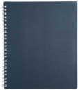 Тетрадь METALLIC темно-синяя, на гребне, кл, пластиковая обложка, ф. А5., 80 л. 040533