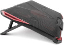 CROWN  Подставка для ноутбука CMLS-k330 RED ( до 19" Размер 410*292*29мм , кулеры: D140mm*1+ D80mm*4,,красная led подсветка, регулятор скорости, 7 уровней наклона)5