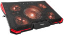 CROWN  Подставка для ноутбука CMLS-k330 RED ( до 19" Размер 410*292*29мм , кулеры: D140mm*1+ D80mm*4,,красная led подсветка, регулятор скорости, 7 уровней наклона)7