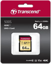 Карта памяти SecureDigital 64Gb Transcend TS64GSDC500S {SDXC Class 10, UHS-I U3, MLC}