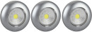 ЭРА Б0031043 Фонарь-подсветка SB-504 Аврора серебристый (упак. 3 шт) {СОВ диод, самоклеющаяся поверхность, 3хААА в комплект не входят}