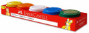 Пластилин Faber-Castell 120047 водн.осн. 5цв. 225гр. картон.кор.