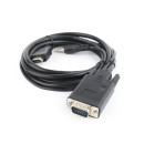 Cablexpert Кабель HDMI-VGA 19M/15M + 3.5Jack, 5м, черный, позол.разъемы, пакет (A-HDMI-VGA-03-5M)3