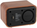 Радиоприемник MAX MR-332 Bluetooth, FM радио, MP3/WMA с USB/microSD,Li-ion аккумулятор, Время работы более 8 часов, цвет Brown Wood/Black3