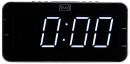 Часы с радиоприемником MAX CR-2904w Белый LED дисплей,1.8”,2 будильника,AM/FM радио, Регулировка яркости дисплея,Цвет корпуса серебристый