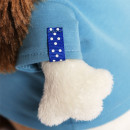Мягкая игрушка собака Зайка Ми Бартоломей в футболке с совой 27 см искусственный мех текстиль пластмасса наполнитель3