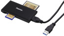 Устройство чтения карт памяти USB3.0 Hama Multi черный 1810183