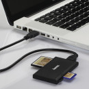 Устройство чтения карт памяти USB3.0 Hama Multi черный 1810184