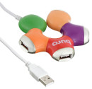 Разветвитель USB 2.0 BURO BU-HUB4-0.5-U2.0-Flower 4 x USB 2.0 разноцветный5