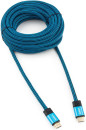Кабель HDMI 10м Cablexpert CC-G-HDMI01 круглый синий