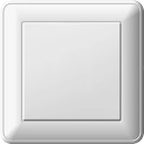 Переключатель WESSEN 59 VS616-156-18  Белый 1-клавишный 16А сх.6 в сборе с рамкой