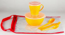 SOLARIS набор посуды на 1 персону «Походный» жёлтый