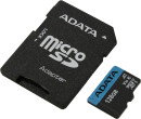 Карта памяти micro SDXC 128Gb Adata Premier UHS-I U1 V10 A1 + ADP (85/25 Mb/s) AUSDX128GUICL10A1-RA1