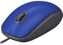 Мышь проводная Logitech M110 Silent синий USB 2.0 910-0054882