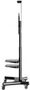 Мобильная стойка ONKRON TS1552 на 1 ТВ/ 32-65" от 200х200 до 400х600 регулировка полок по высоте колесики с блокировкой черная5