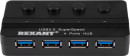 Разветвитель USB 3.0 REXANT 18-4132 4 х USB 3.0 черный3