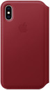 Чехол-книжка Apple Leather Folio для iPhone XS красный MRWX2ZM/A3