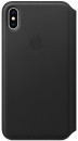 Чехол-книжка Apple Leather Folio для iPhone XS Max чёрный MRX22ZM/A