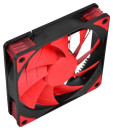 Вентилятор DEEPCOOL TF120 RED 120x120x26мм (PWM, 36шт./кор, эластичная  рамка, супертихий, красная LED подсветка, Fluid Dynamic Bearing) Retail BOX3