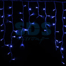 Гирлянда Айсикл (бахрома) светодиодный, 5,6 х 0,9 м, белый провод "КАУЧУК", 230 В, диоды синие, 240 LED NEON-NIGHT
