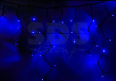 Гирлянда Айсикл (бахрома) светодиодный, 5,6 х 0,9 м, с эффектом мерцания,черный провод "КАУЧУК", 230 В, диоды синие, 240 LED NEON-NIGHT