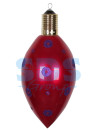 Елочная фигура "Клубничка" 40 см, цвет бордовый