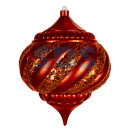 Елочная фигура "Лампа", 20 см, цвет красный