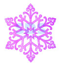 Елочная фигура "Снежинка "Снегурочка", 82 см, цвет фиолетовый