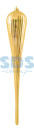 Елочная фигура "Тающая сосулька", 49 см, цвет золотой