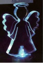 Фигура светодиодная на подставке "Ангел 2D", RGB