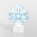 Фигура светодиодная на подставке "Снежинка", RGB